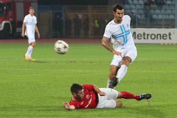 Tomičić za Zmaj iz Blata protiv NK Rijeke; Foto: NK Rijeka